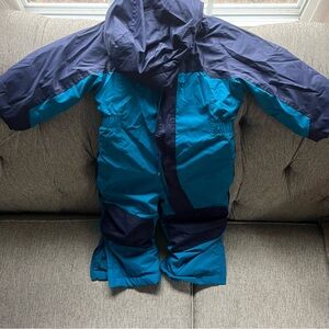 2T LL Bean waterproof snowsuit with grow cuffs